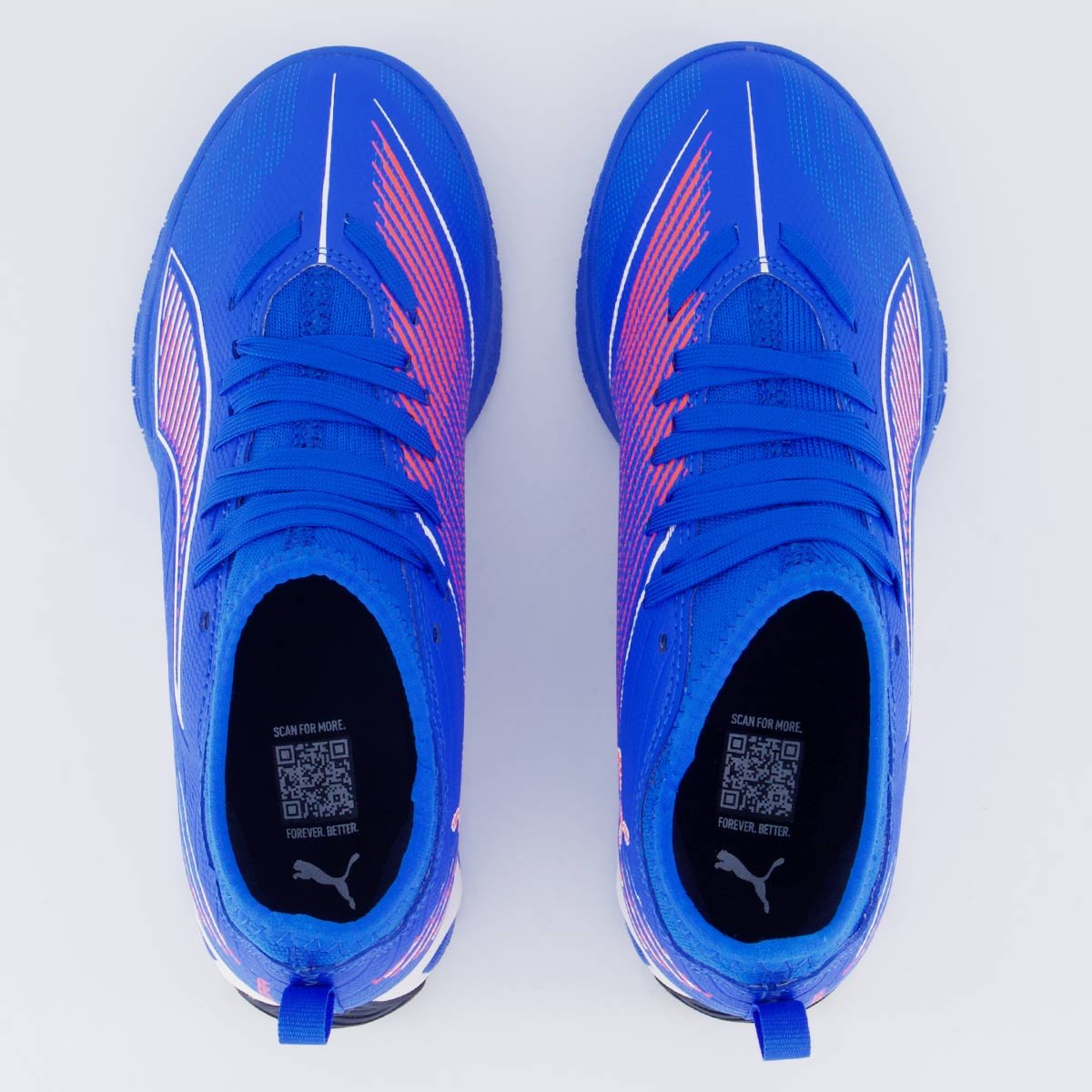 Chuteira Puma Ultra 6 Match IT + MID Futsal Juvenil Azul Azul 4