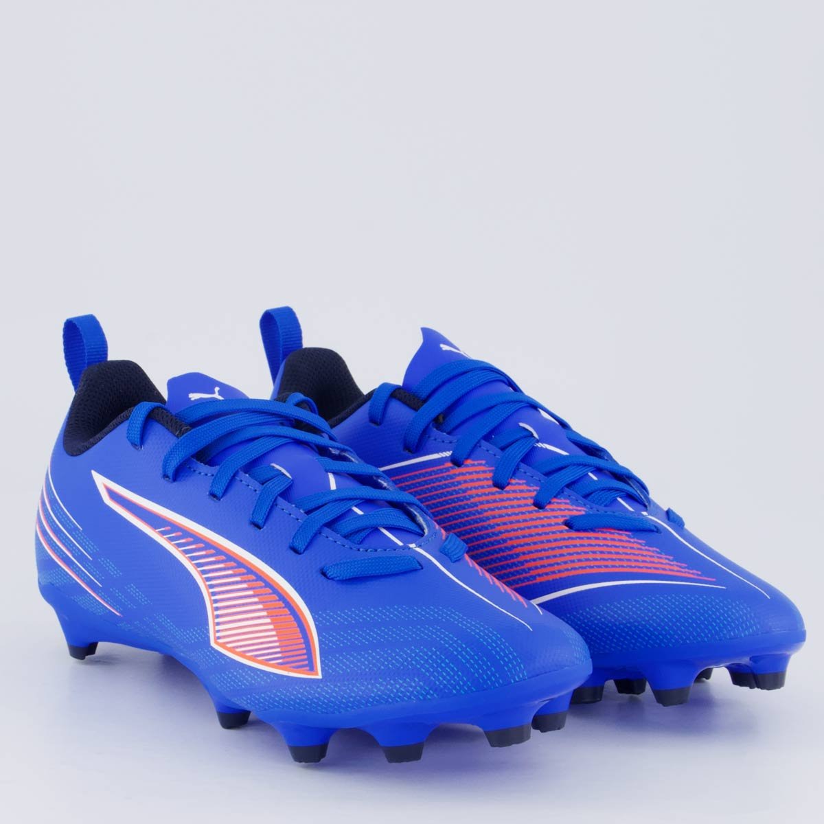 Chuteira Puma Ultra 6 Play FG/AG Campo Juvenil Azul Azul 2