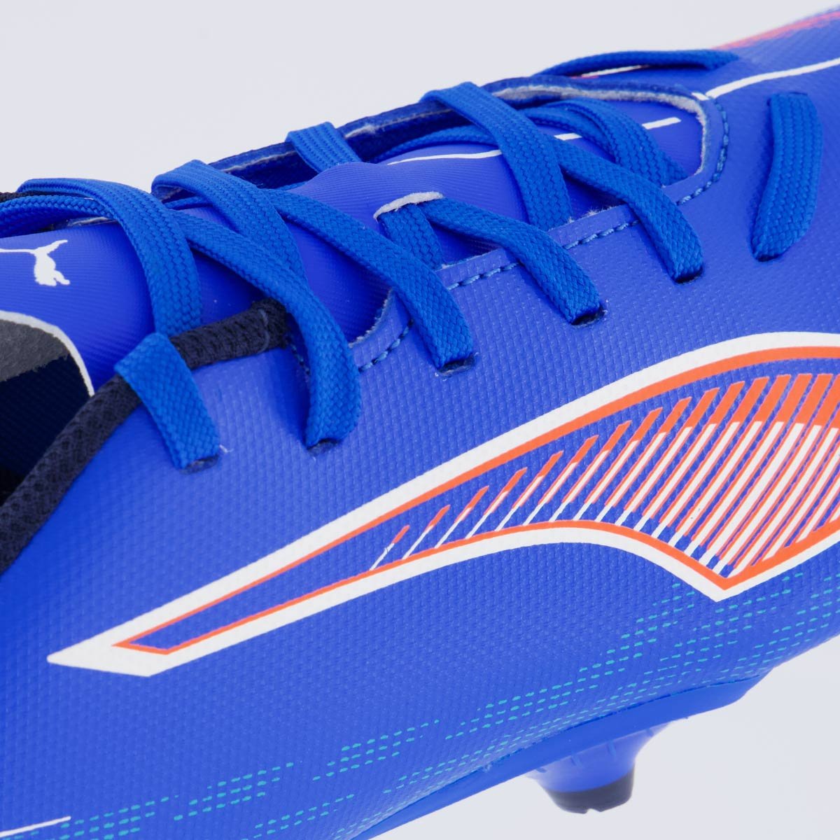Chuteira Puma Ultra 6 Play FG/AG Campo Juvenil Azul Azul 7
