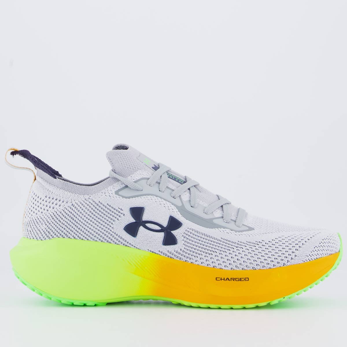 Tênis Under Armour Charged Slight 3 SE Cinza Cinza/Laranja 1