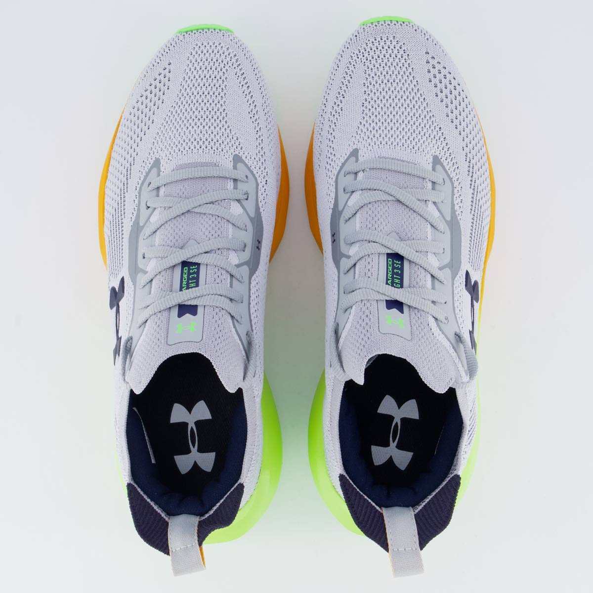 Tênis Under Armour Charged Slight 3 SE Cinza Cinza/Laranja 4
