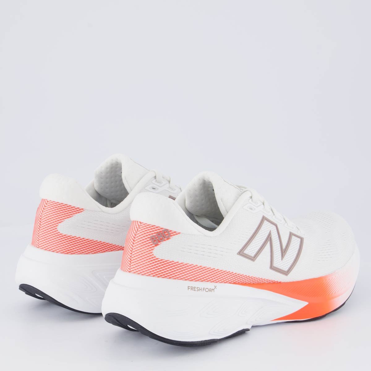 Tênis New Balance Fresh Foam X 880 V15 Feminino Off White Off White/Laranja 3