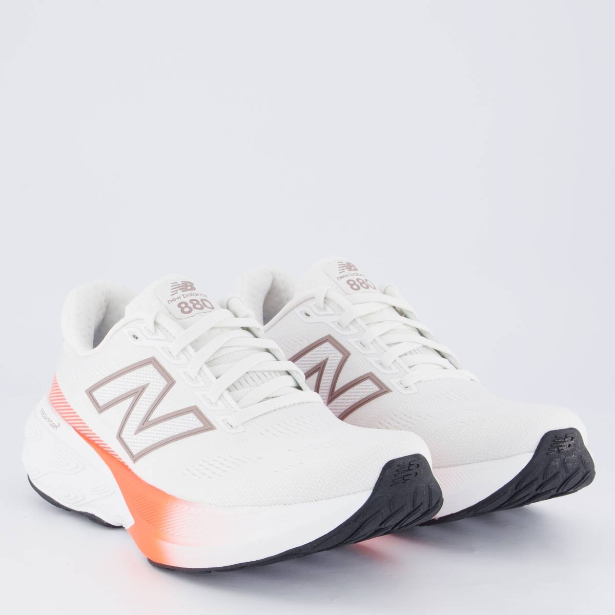 Tênis New Balance Fresh Foam X 880 V15 Feminino Off White Off White/Laranja 2