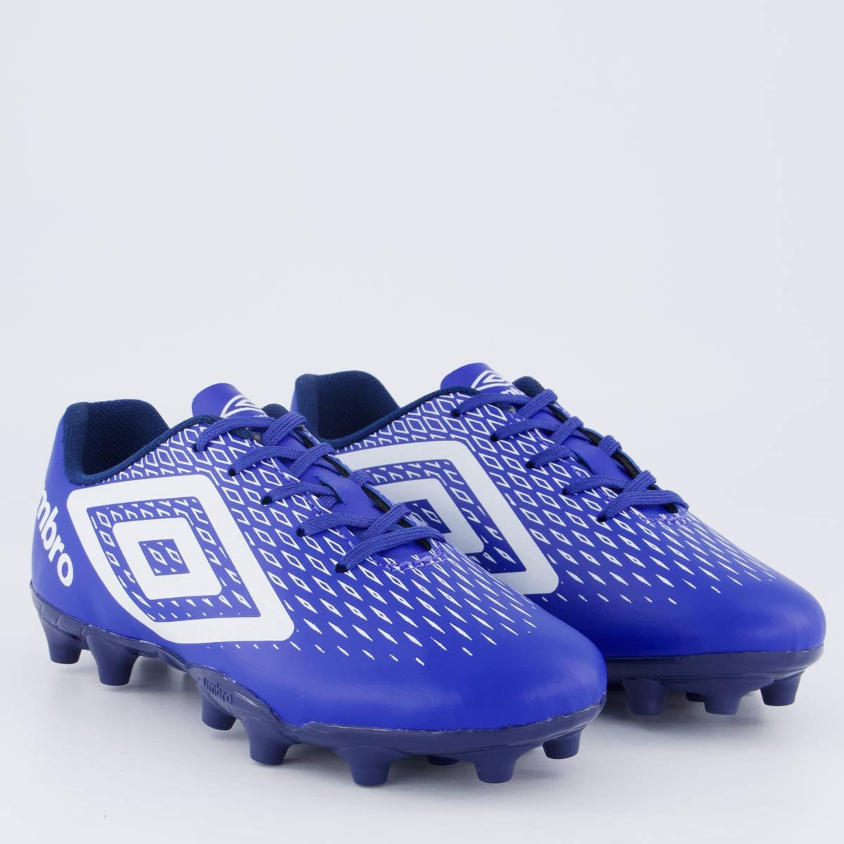 Chuteira Umbro X-Diamond Campo Juvenil Azul e Branco Azul/Branco 2