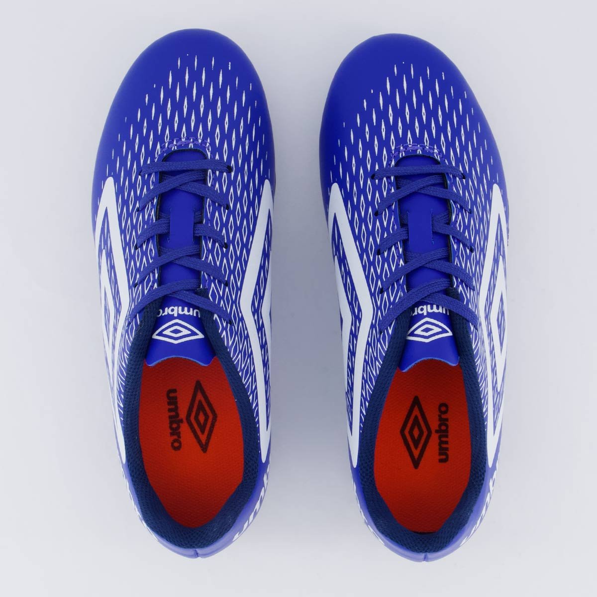 Chuteira Umbro X-Diamond Campo Juvenil Azul e Branco Azul/Branco 4