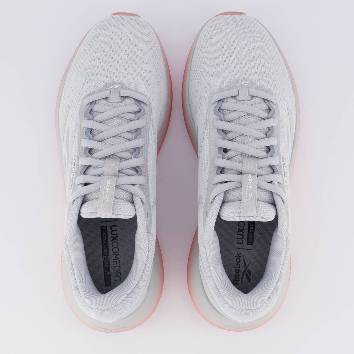 Tênis Reebok DMX Comfort 2.0 Feminino Cinza e Lara Cinza/Laranja 4