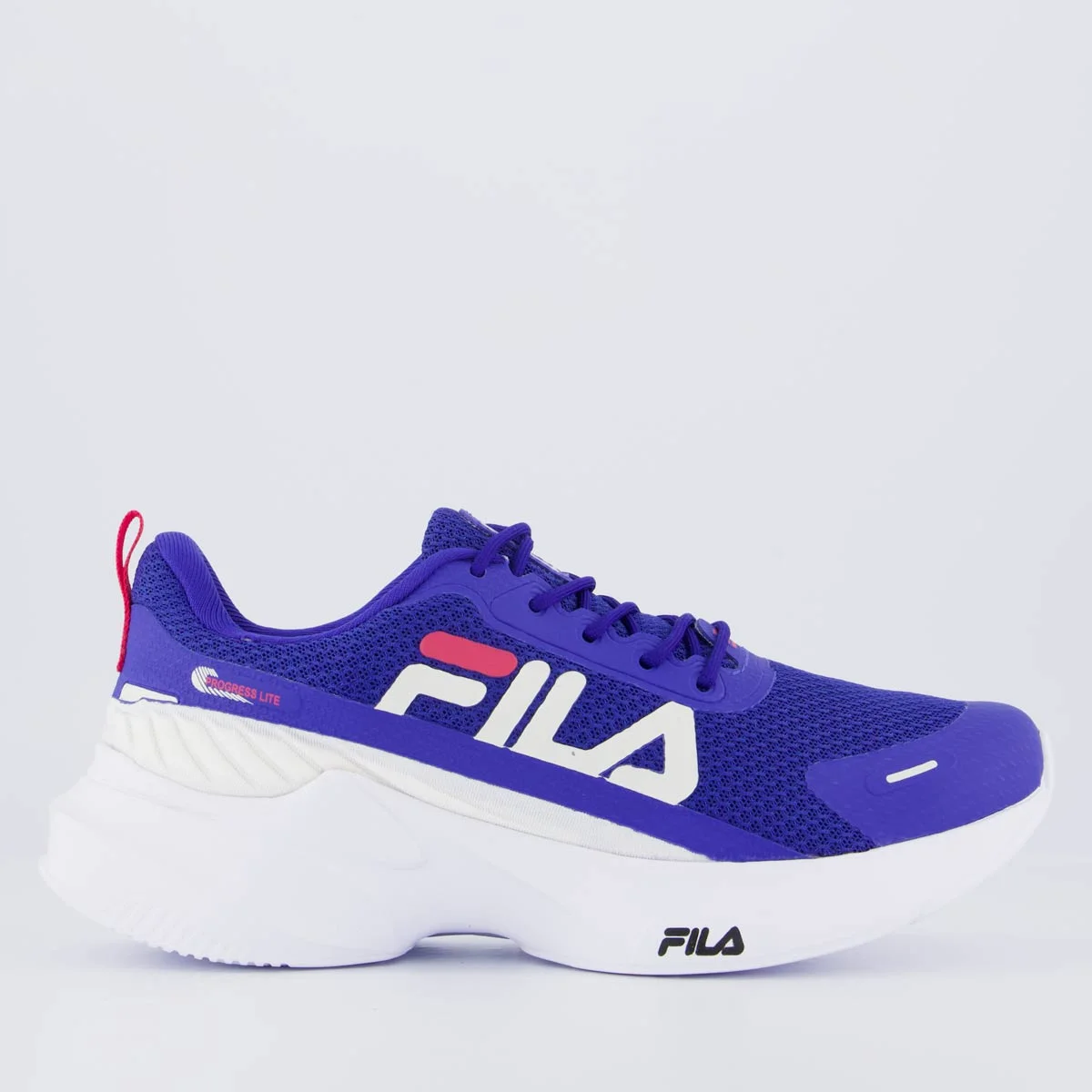 Tênis Fila Progress Lite Feminino Azul e Branco Azul