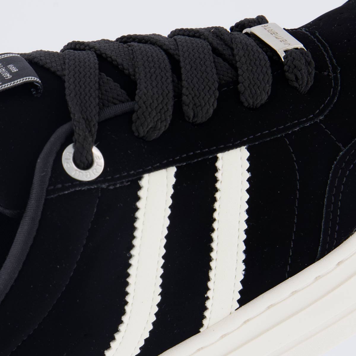 Tênis Via Marte V281 Feminino Preto Preto/Branco 7