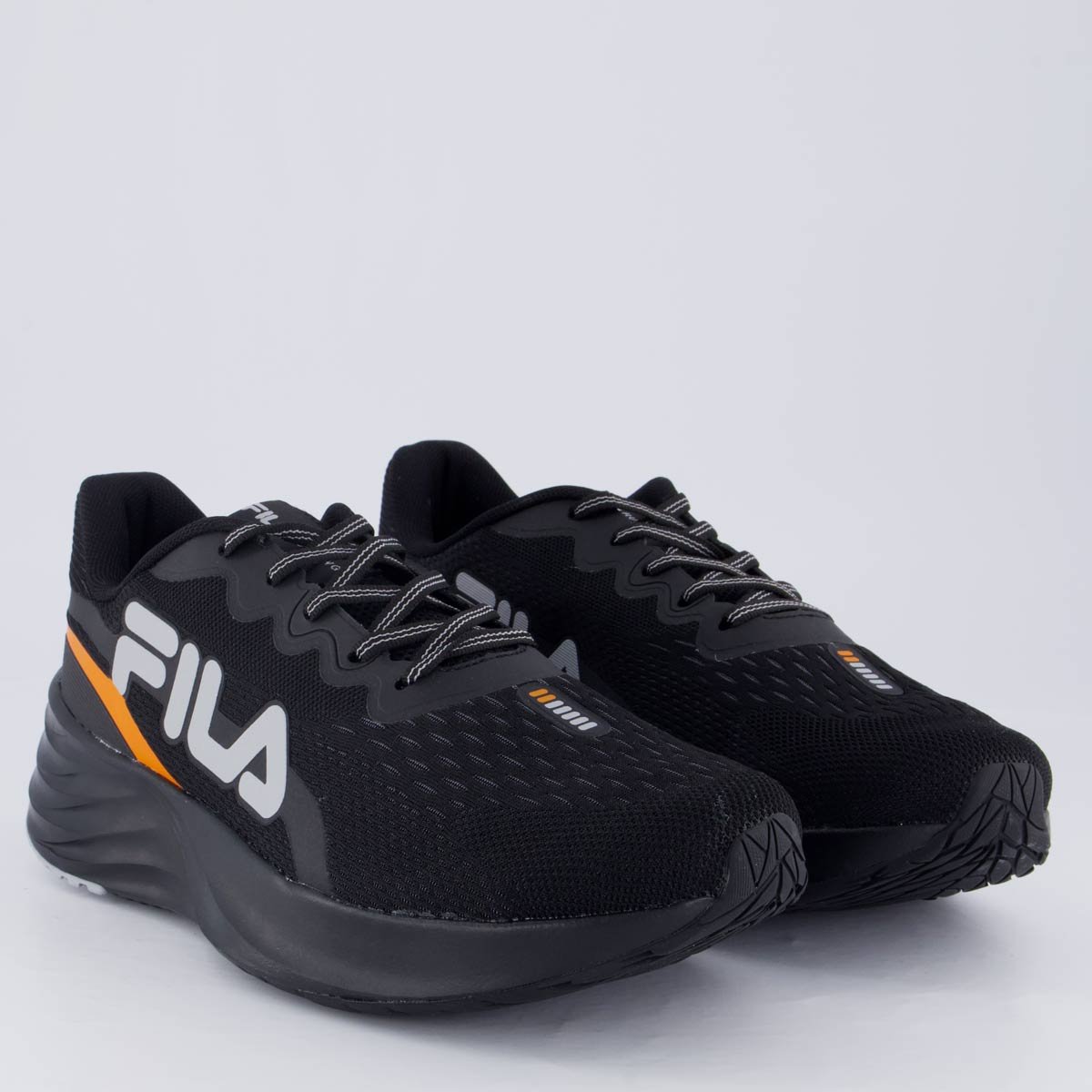 Tênis Fila Comet 2 Preto e Laranja Preto 2