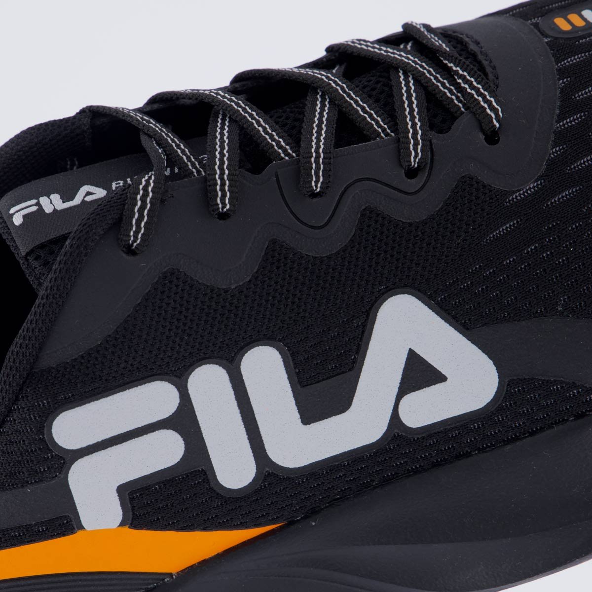 Tênis Fila Comet 2 Preto e Laranja Preto 7