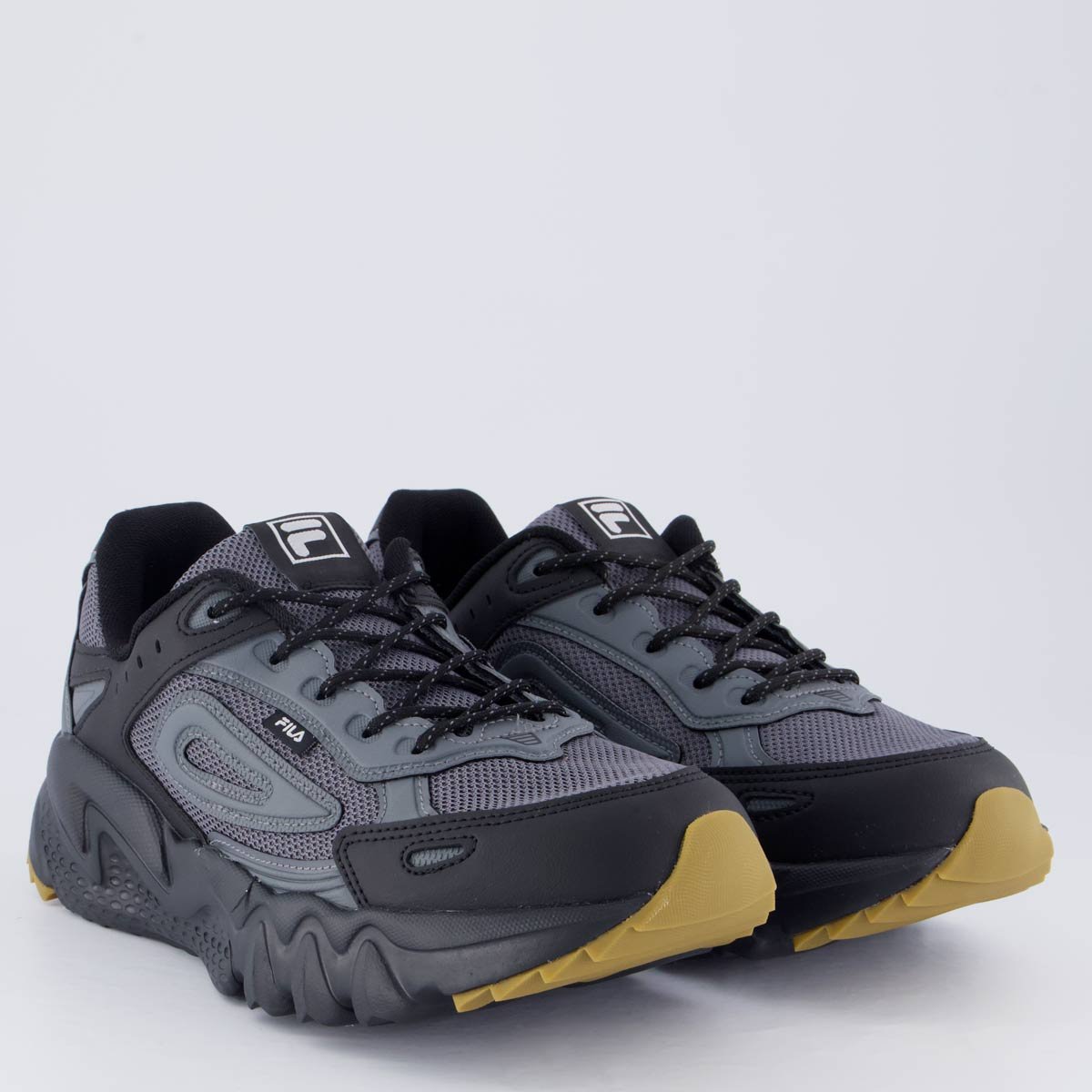 Tênis Fila Venture Tracer 2 Preto e Cinza Preto/Cinza 2