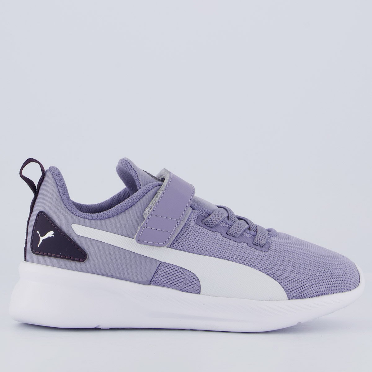 Tênis Puma Flyer Runner Mesh Juvenil Lilás e Branco Lilás/Branco 1