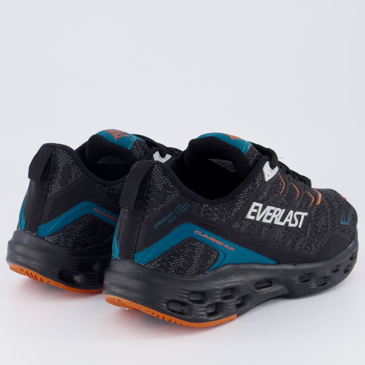 Tênis Everlast Climber Run Preto e Laranja Preto 3