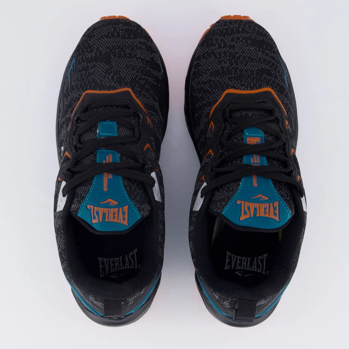 Tênis Everlast Climber Run Preto e Laranja Preto 4