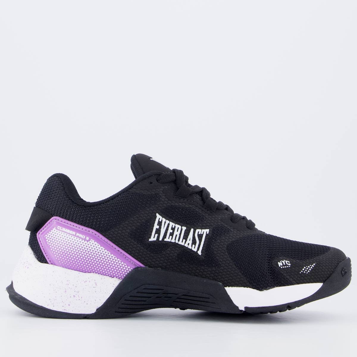 Tênis Everlast Climber Pro 3 Feminino Preto e Lilás Preto/Lilás 1