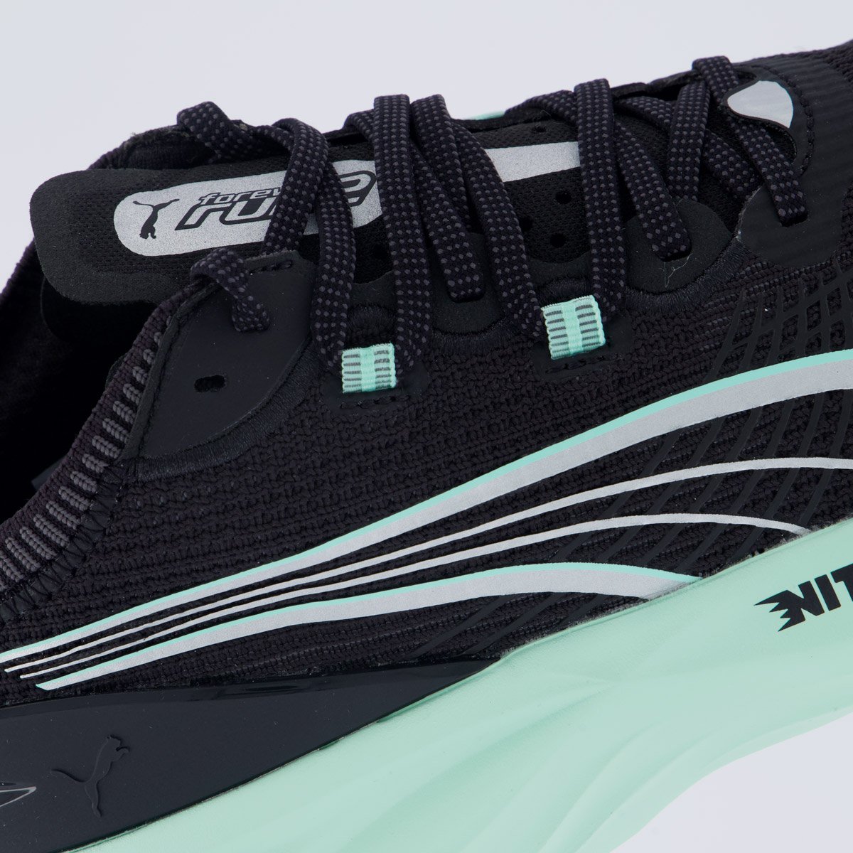 Tênis Puma Forever Run Nitro 2 Feminino Preto e Verde Preto/Verde 7