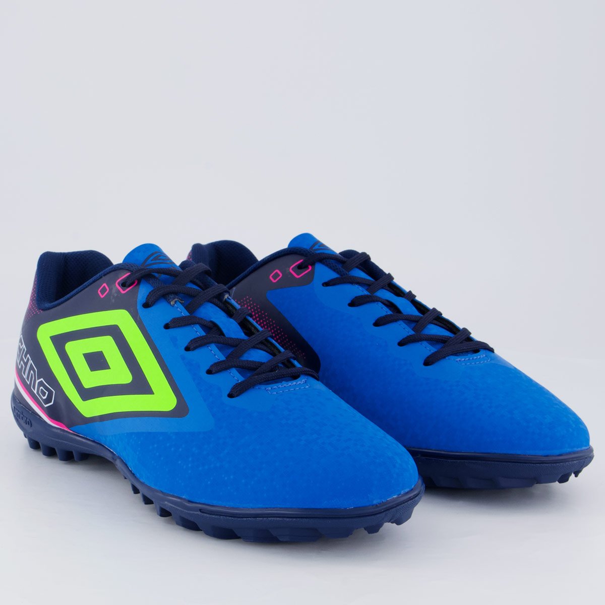 Chuteira Umbro Techno II Society Marinho e Verde Azul/Verde 2