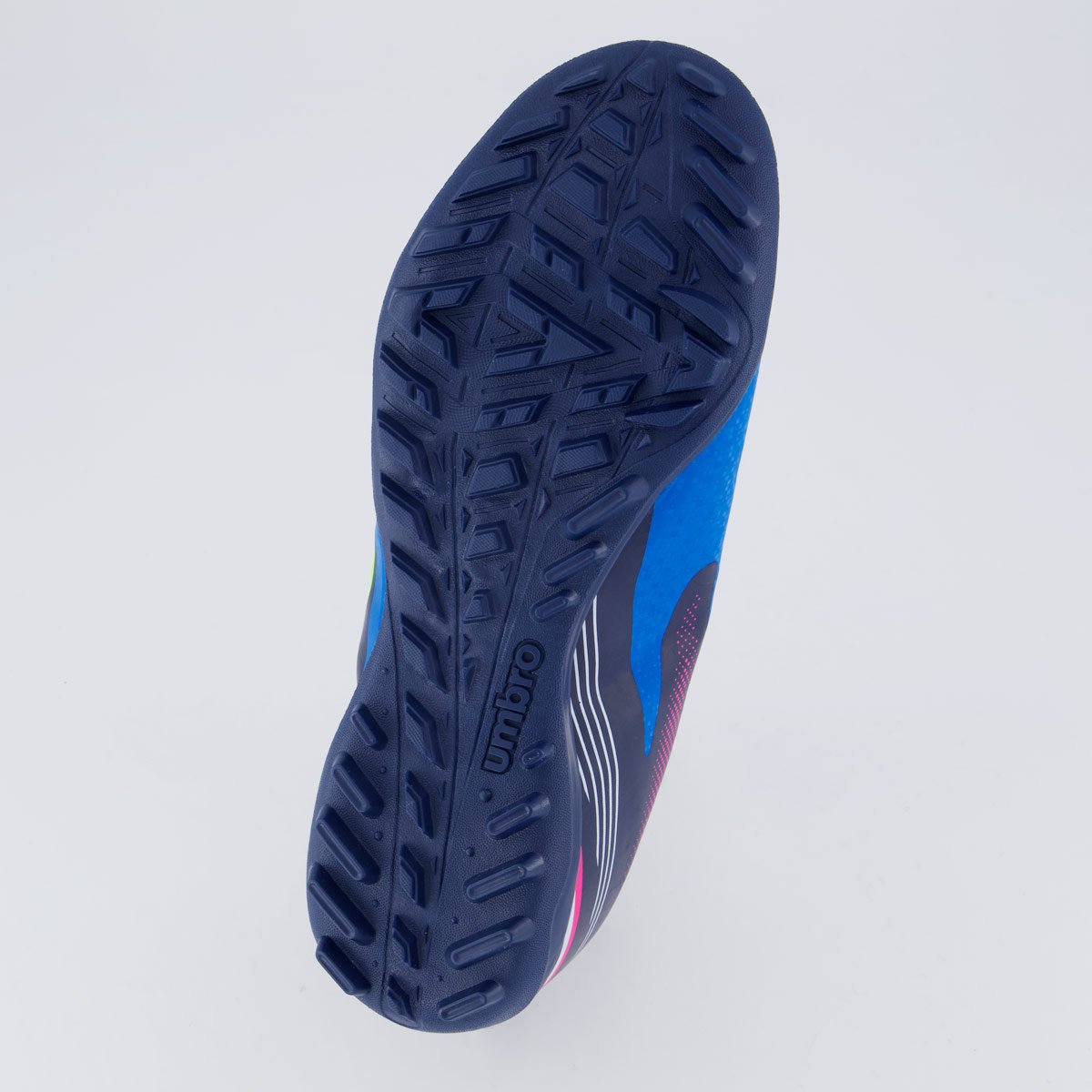 Chuteira Umbro Techno II Society Marinho e Verde Azul/Verde 5
