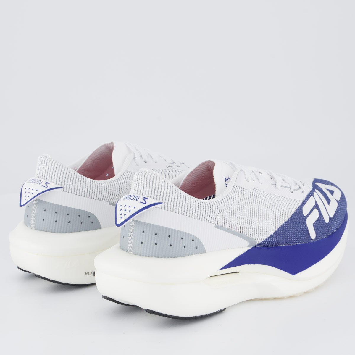 Tênis Fila Racer Carbon 3 Feminino Cinza e Azul Branco/Azul 3