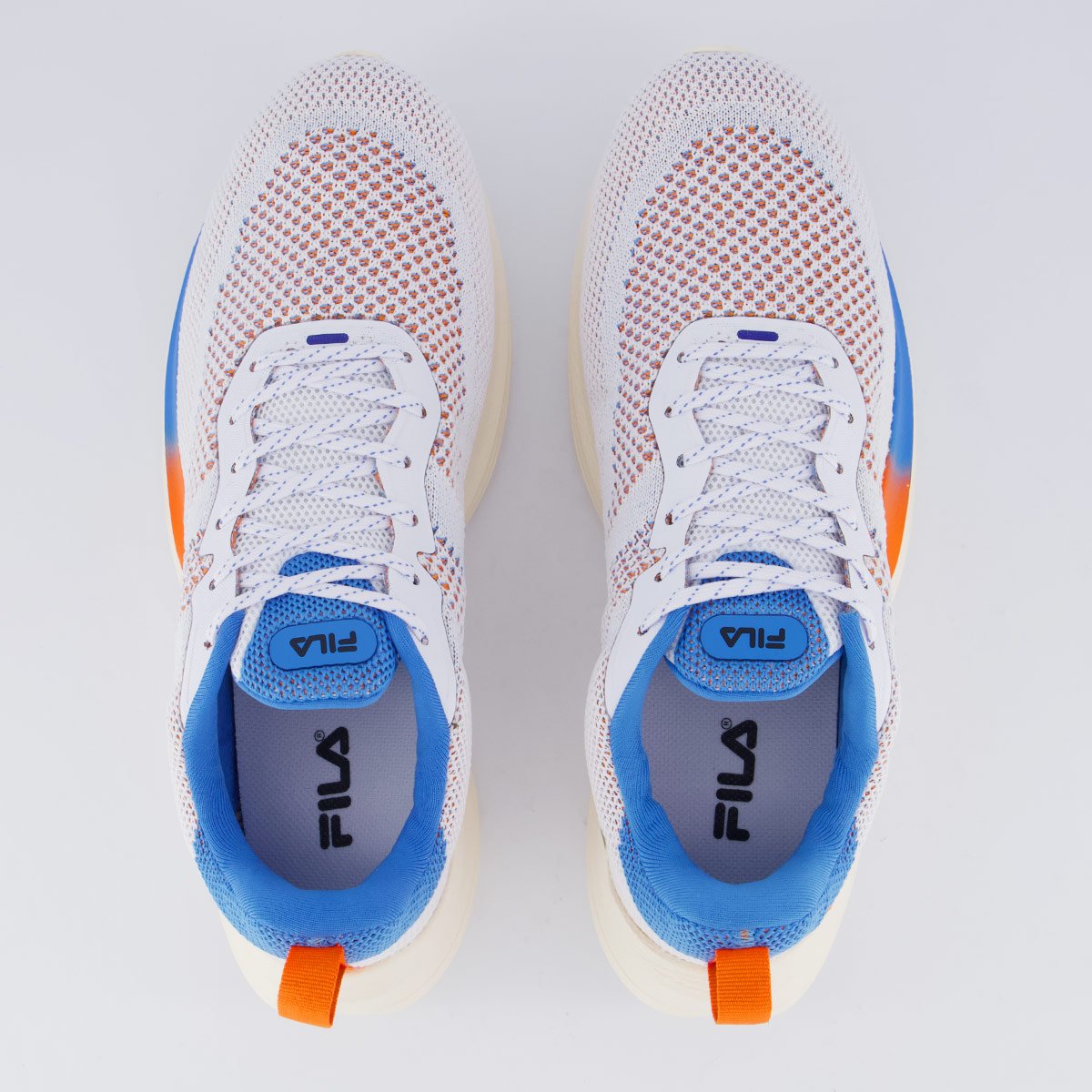 Tênis Fila Speed Lite Branco e Azul Branco/Laranja/Azul 4