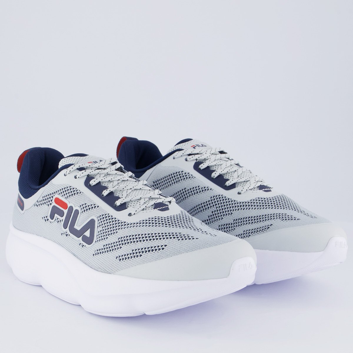 Tênis Fila Maxxi Lite Cinza e Marinho Branco/Azul 2