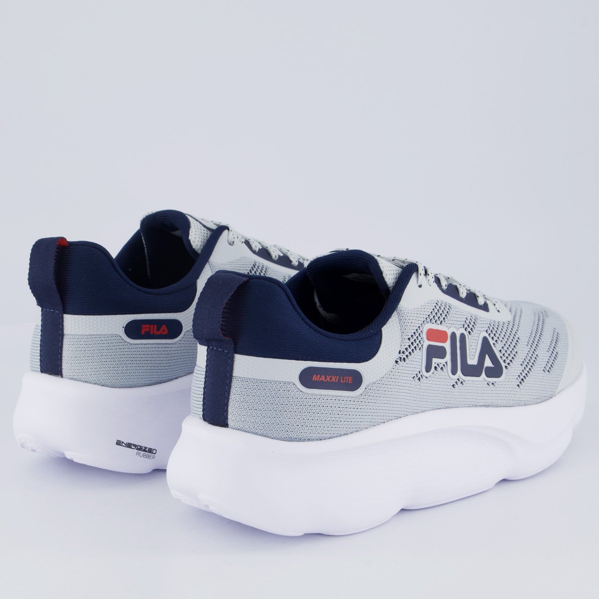 Tênis Fila Maxxi Lite Cinza e Marinho Branco/Azul 3