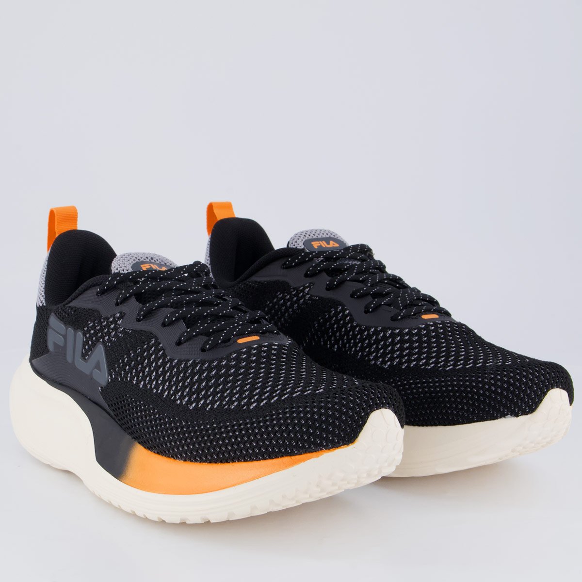 Tênis Fila Speed Lite Feminino Preto e Cinza Preto/Laranja 2