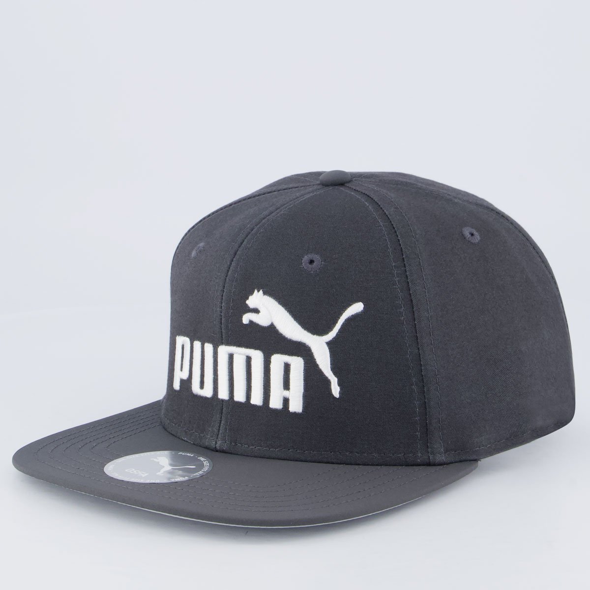 Boné Puma Flat Brim Cinza Preto 1