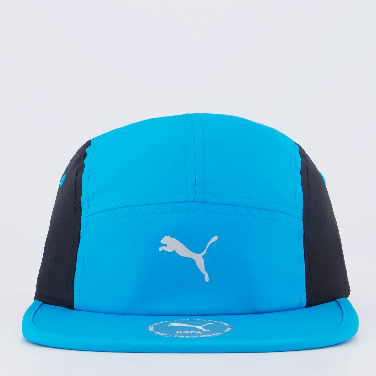 Boné Puma Running 5 Panel Azul e Preto Azul 2