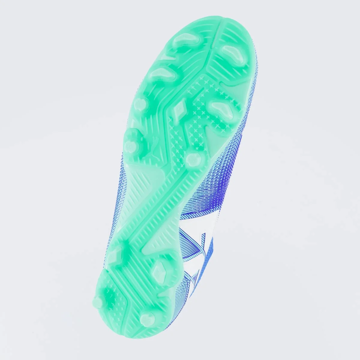 Chuteira Puma Future 7 Match Campo Juvenil Azul e Branca Azul/Verde 5