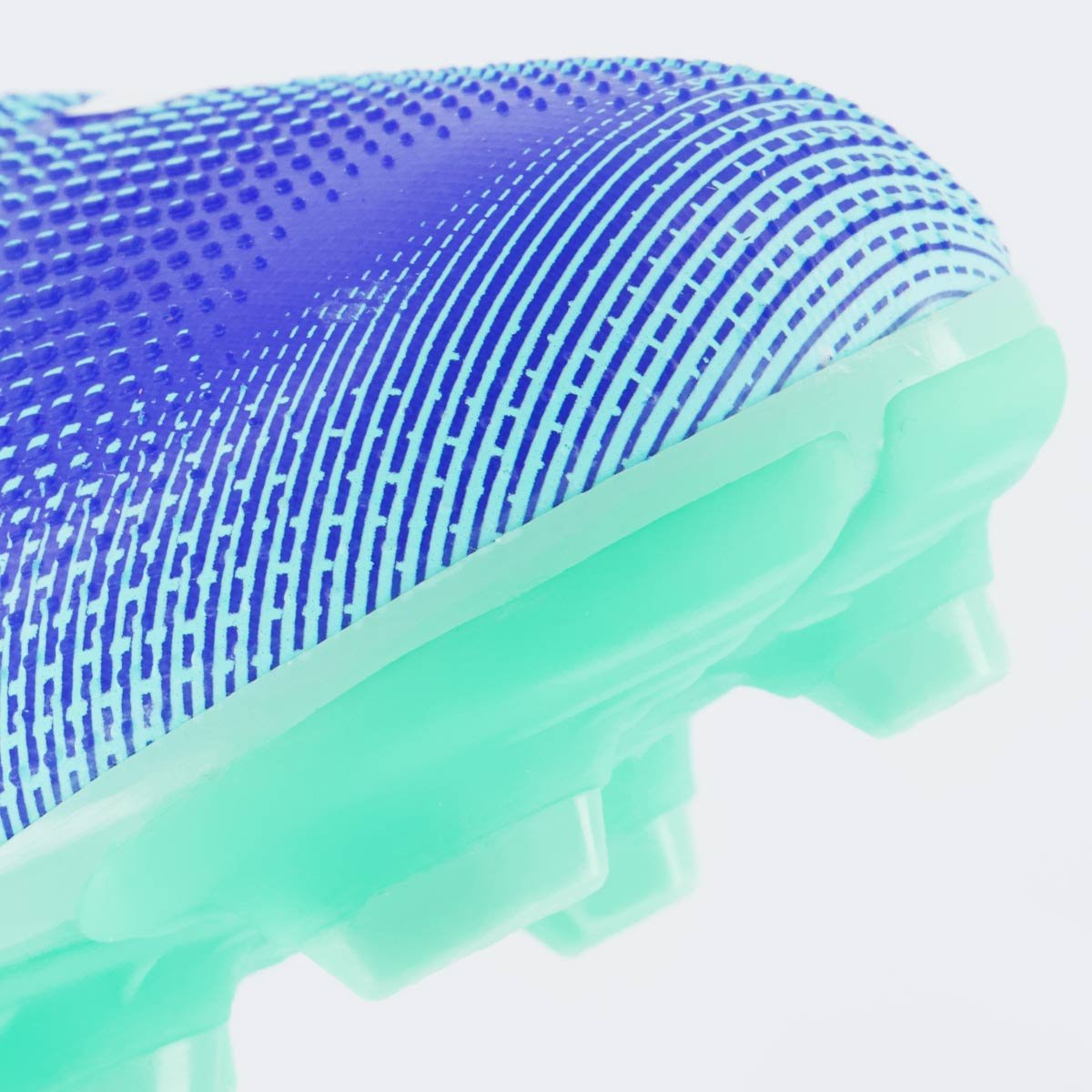 Chuteira Puma Future 7 Match Campo Juvenil Azul e Branca Azul/Verde 8