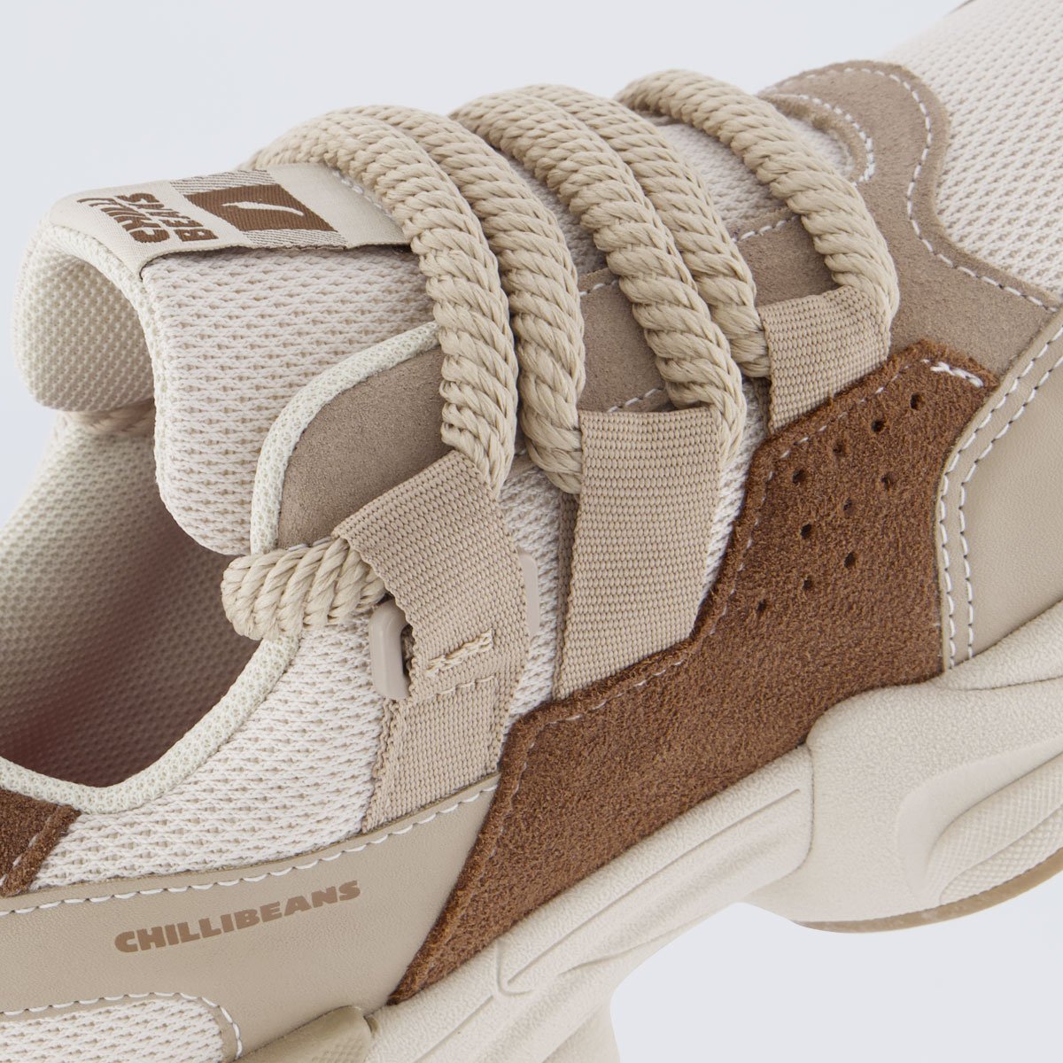 Tênis Chilli Beans Premium Bege Bege/Marrom 7