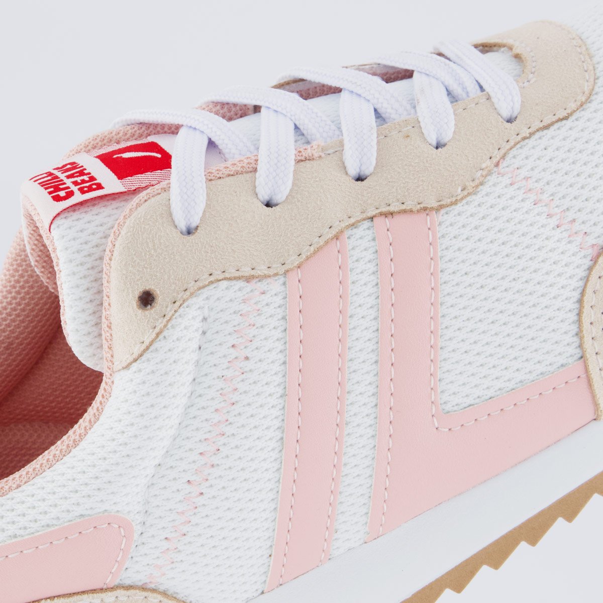 Tênis Chilli Beans Silver Feminino Branco e Rosa Branco/Rosa/Bege 7