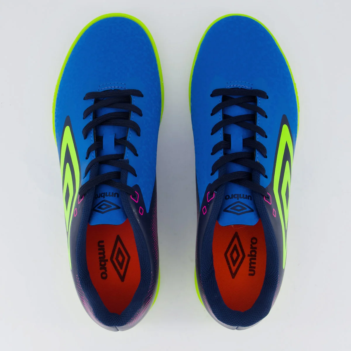 Chuteira Umbro Techno II Futsal Azul Azul/Verde/Roxo 4