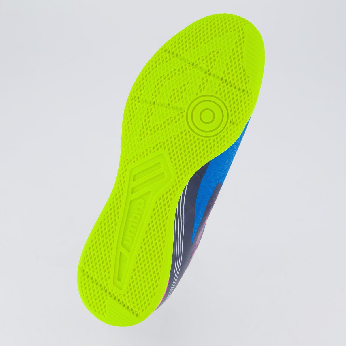 Chuteira Umbro Techno II Futsal Azul Azul/Verde/Roxo 5