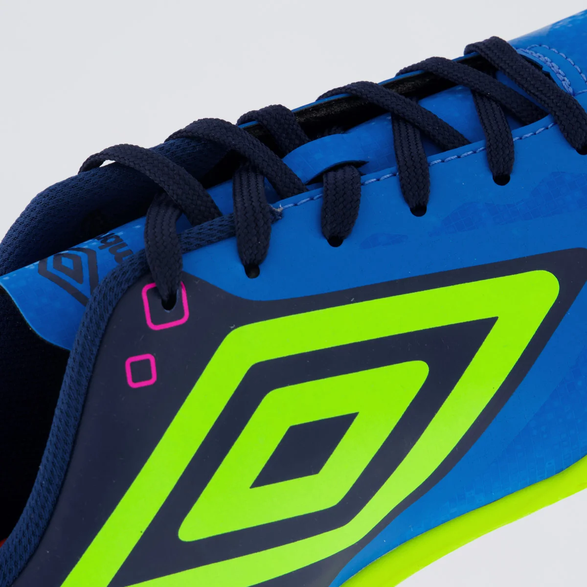 Chuteira Umbro Techno II Futsal Azul Azul/Verde/Roxo 7