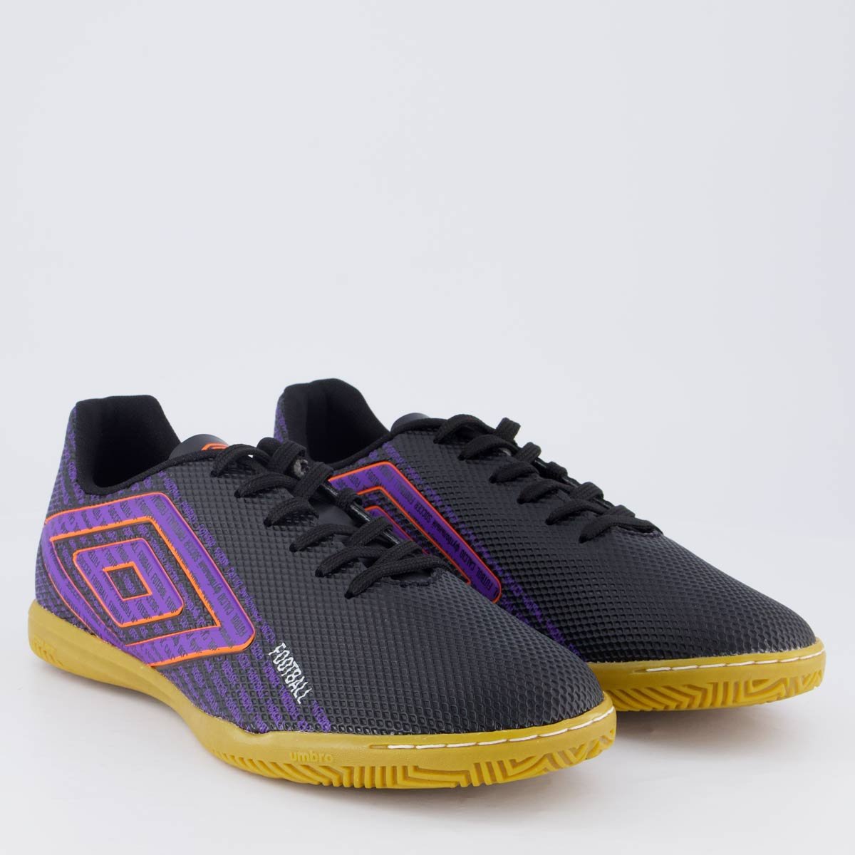 Chuteira Umbro Football Futsal Preta e Lilás Preto/Lilás 2