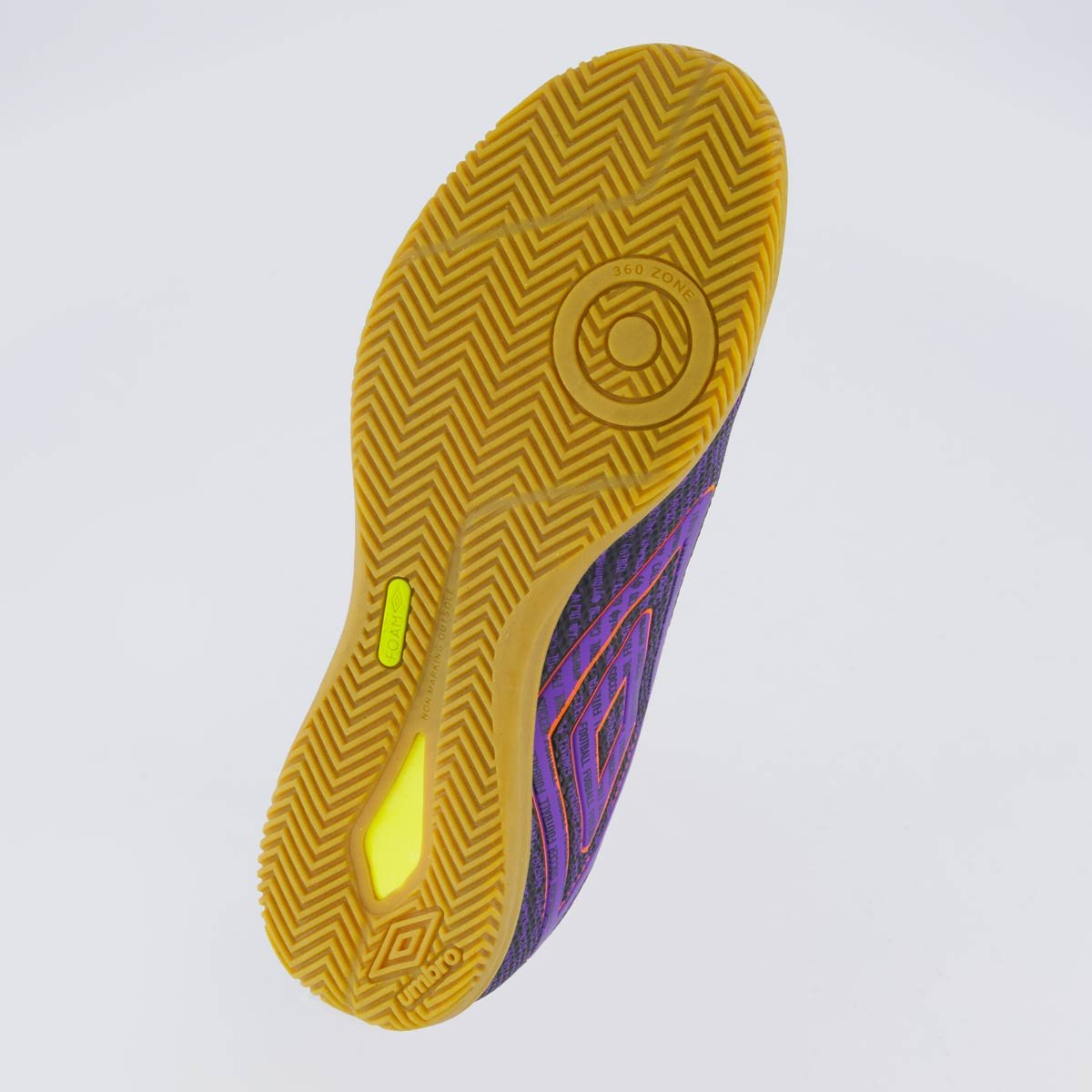 Chuteira Umbro Football Futsal Preta e Lilás Preto/Lilás 5