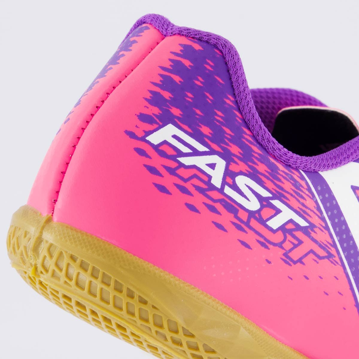 Chuteira Umbro Fast II Futsal Juvenil Rosa Rosa/Roxo 6