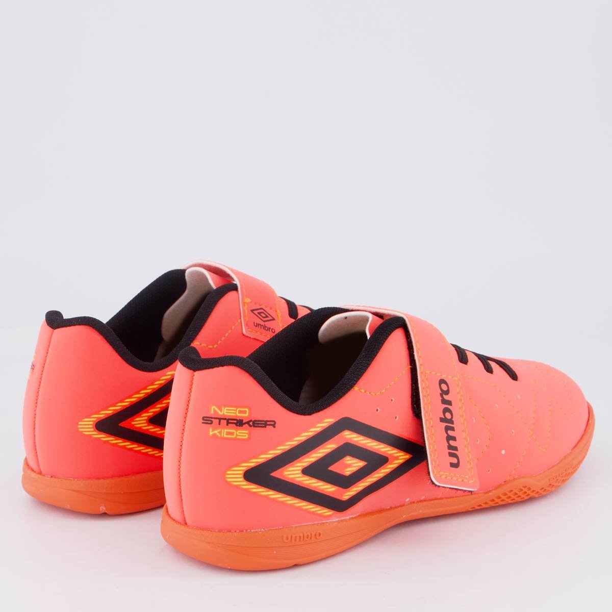 Chuteira Umbro Class Neo Futsal Juvenil Laranja Laranja/Preto 3