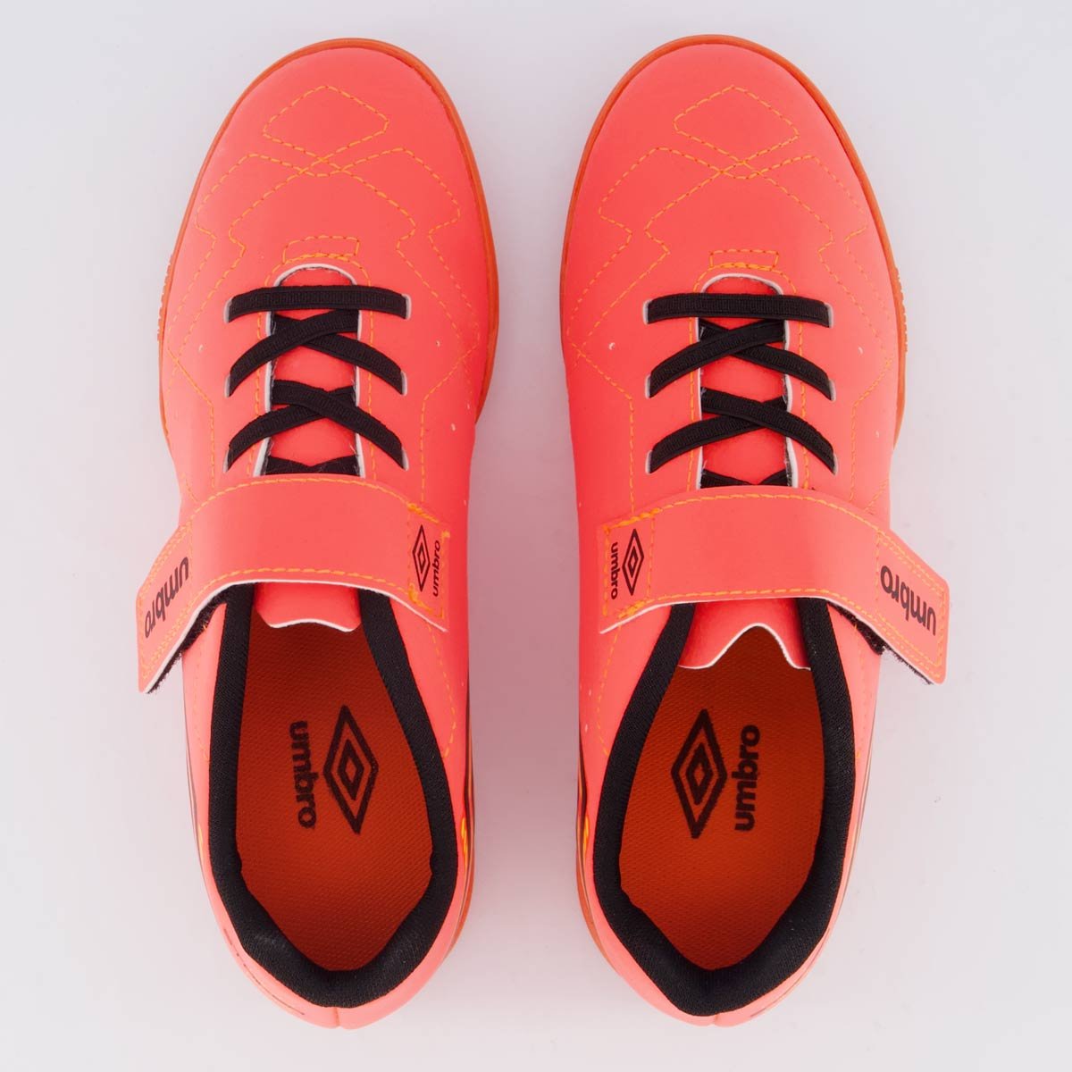 Chuteira Umbro Class Neo Futsal Juvenil Laranja Laranja/Preto 4