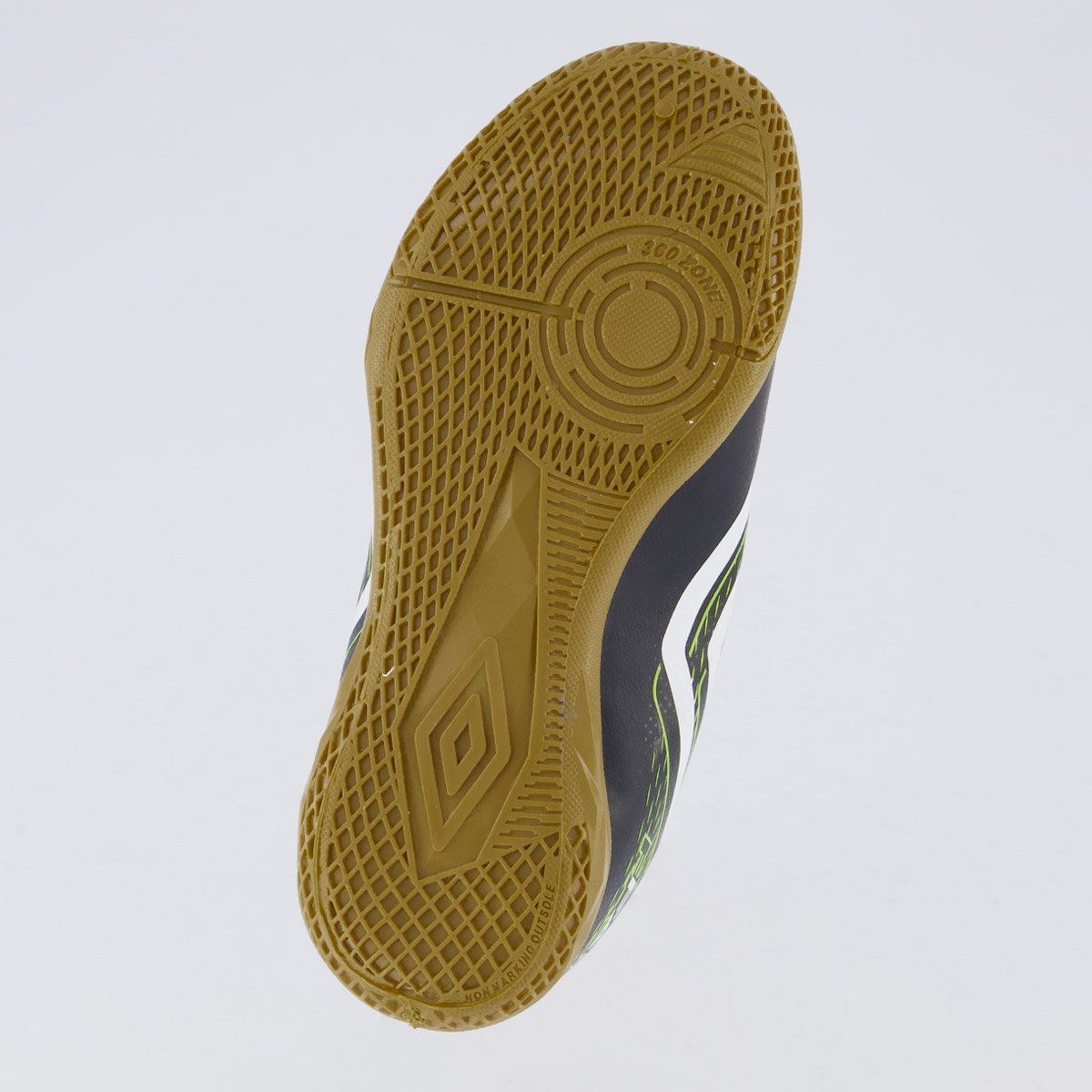 Chuteira Umbro Fast II Futsal Juvenil Preta e Verde Preto/Verde 5