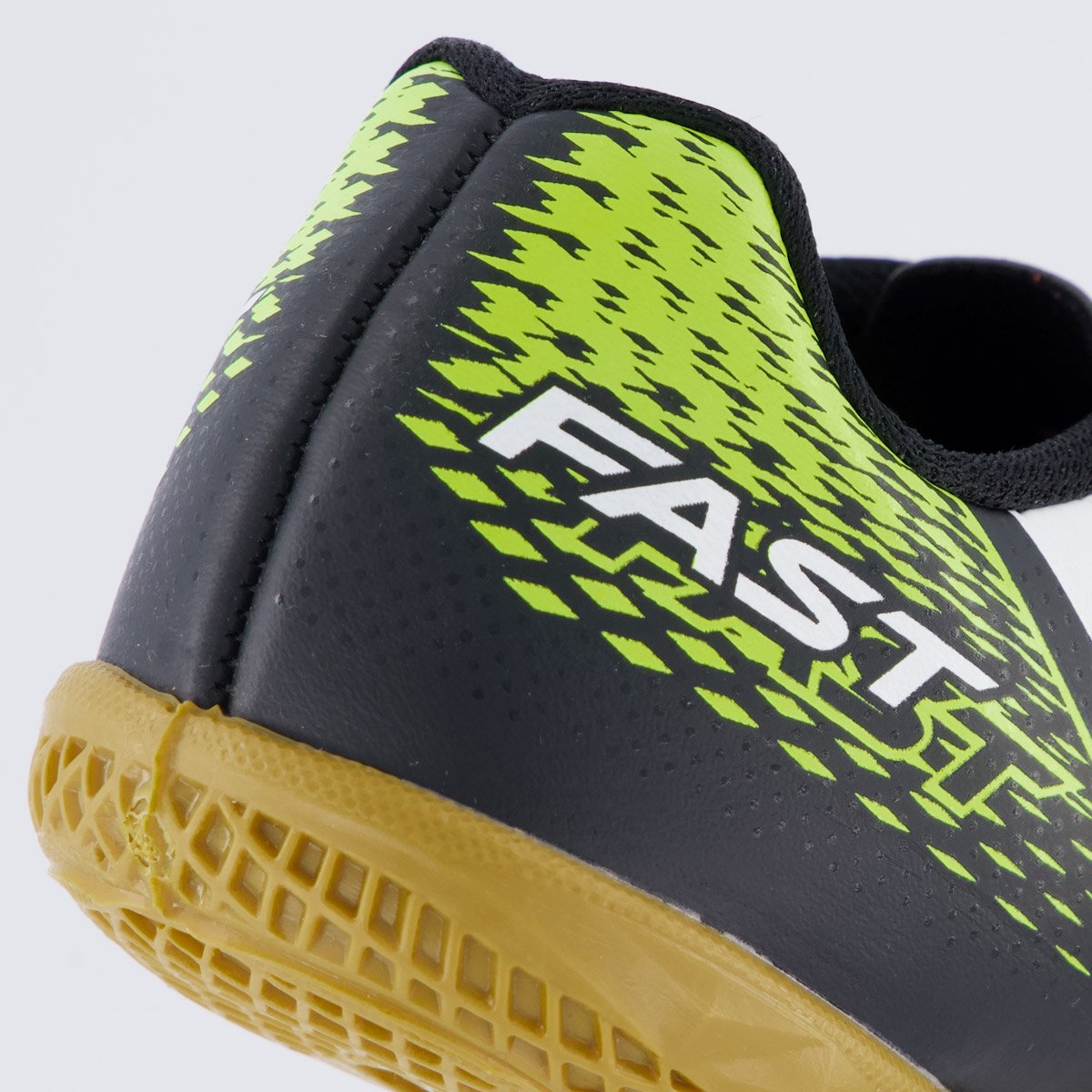 Chuteira Umbro Fast II Futsal Juvenil Preta e Verde Preto/Verde 6