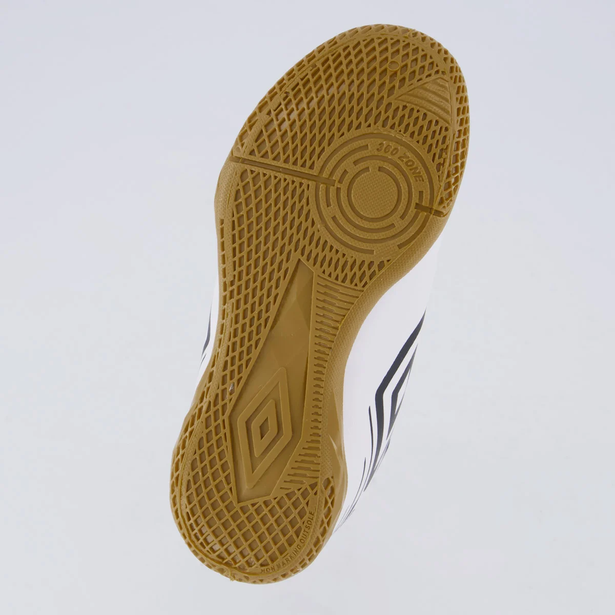 Chuteira Umbro Brave Futsal Juvenil Branca Branco/Preto 5