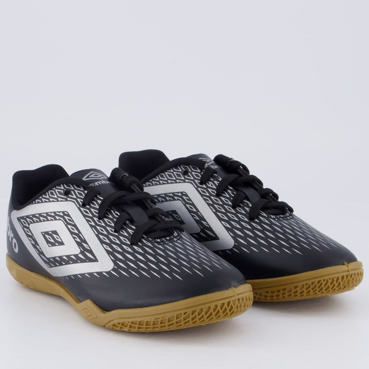 Chuteira Umbro X-Diamond Futsal Juvenil Preta Preto 2