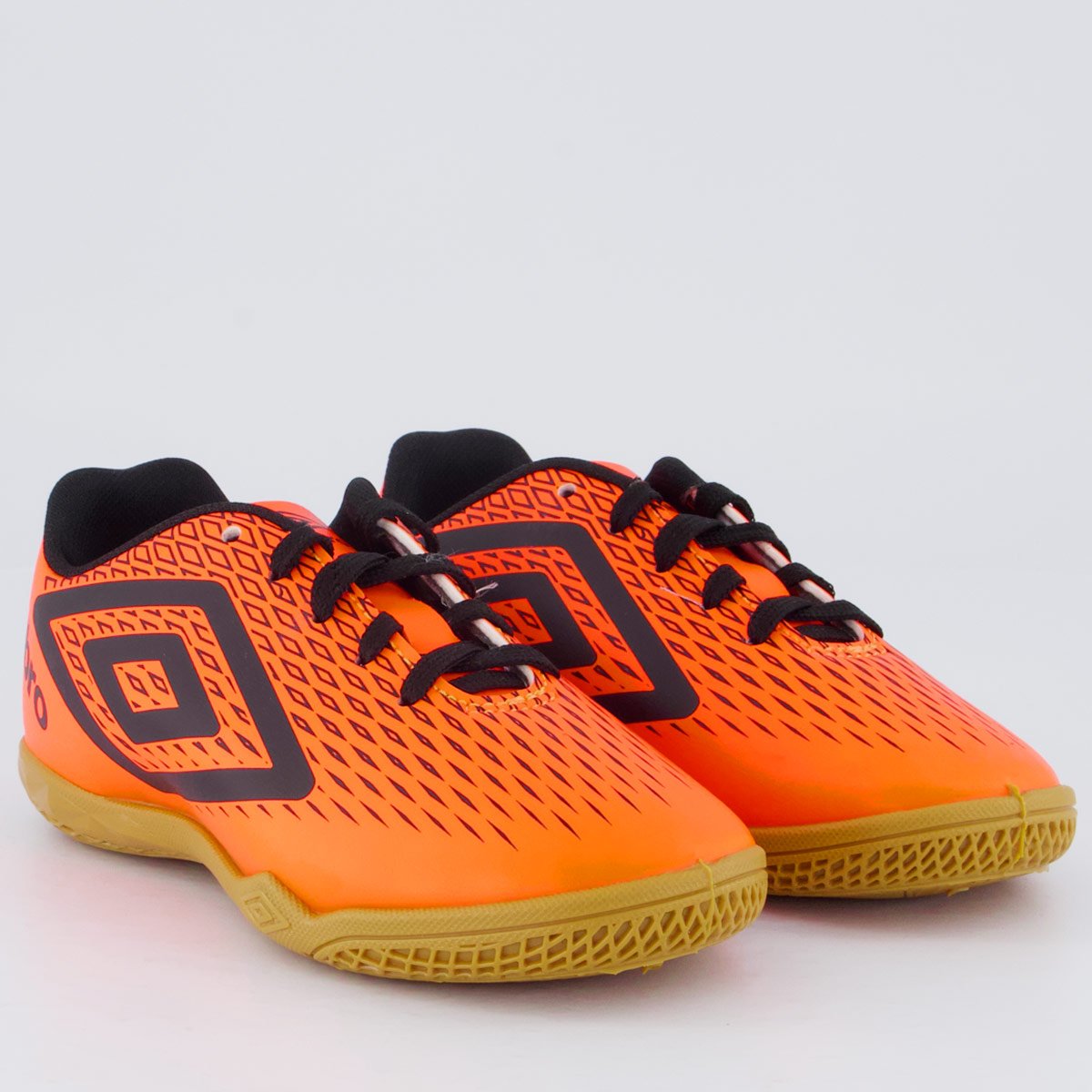 Chuteira Umbro X-Diamond Futsal Juvenil Laranja Laranja/Preto 2