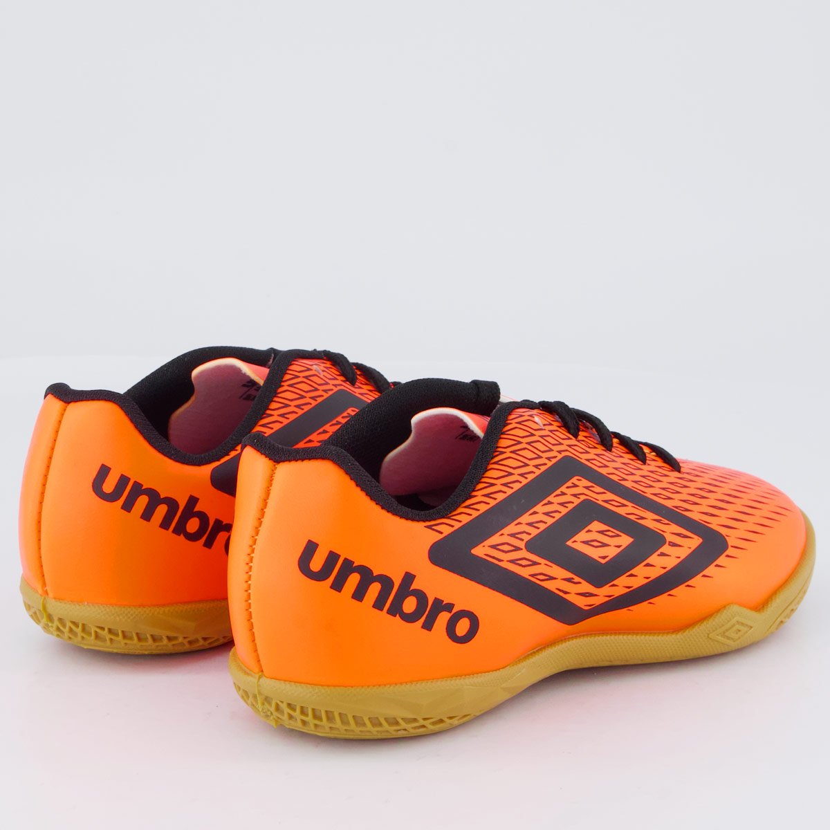Chuteira Umbro X-Diamond Futsal Juvenil Laranja Laranja/Preto 3