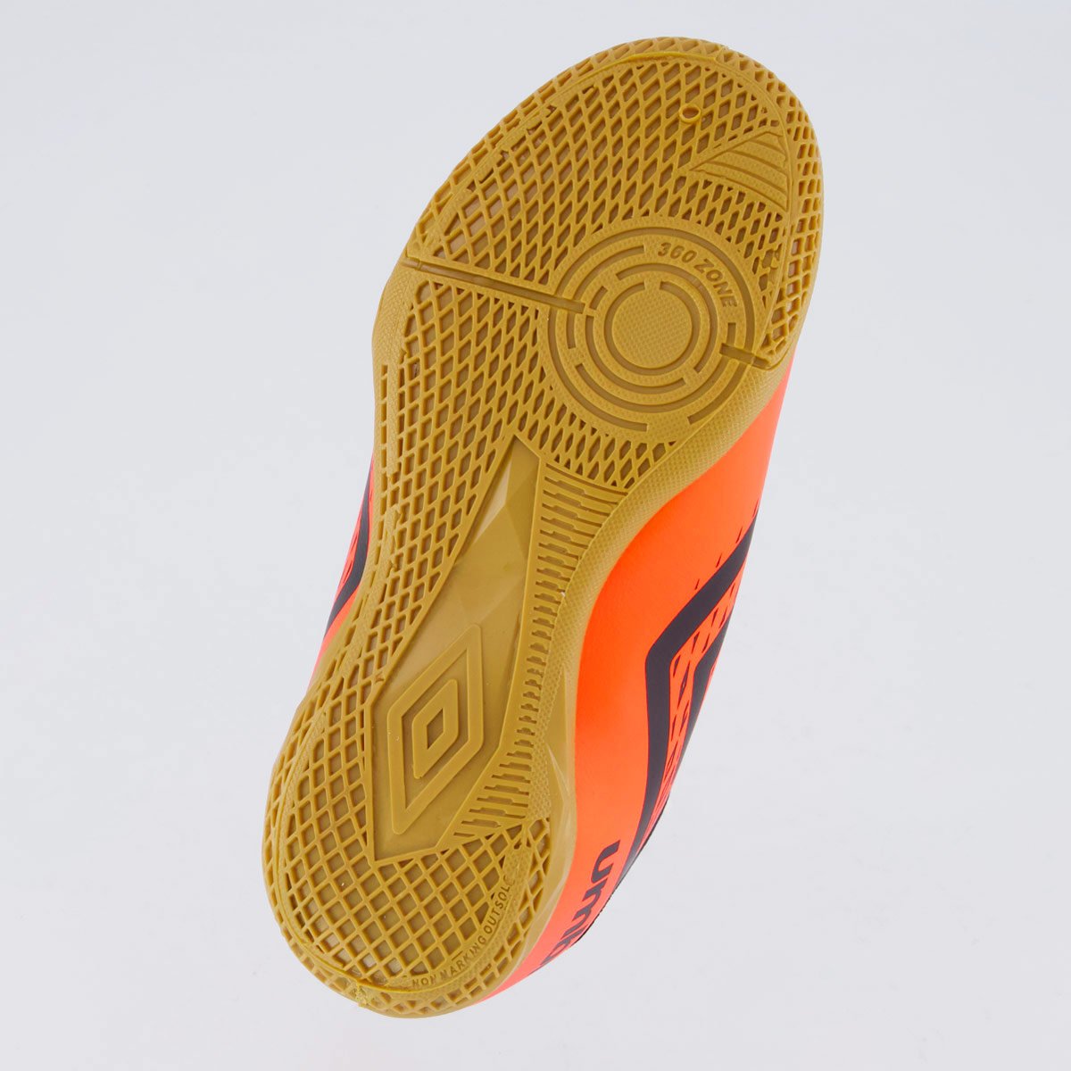 Chuteira Umbro X-Diamond Futsal Juvenil Laranja Laranja/Preto 5
