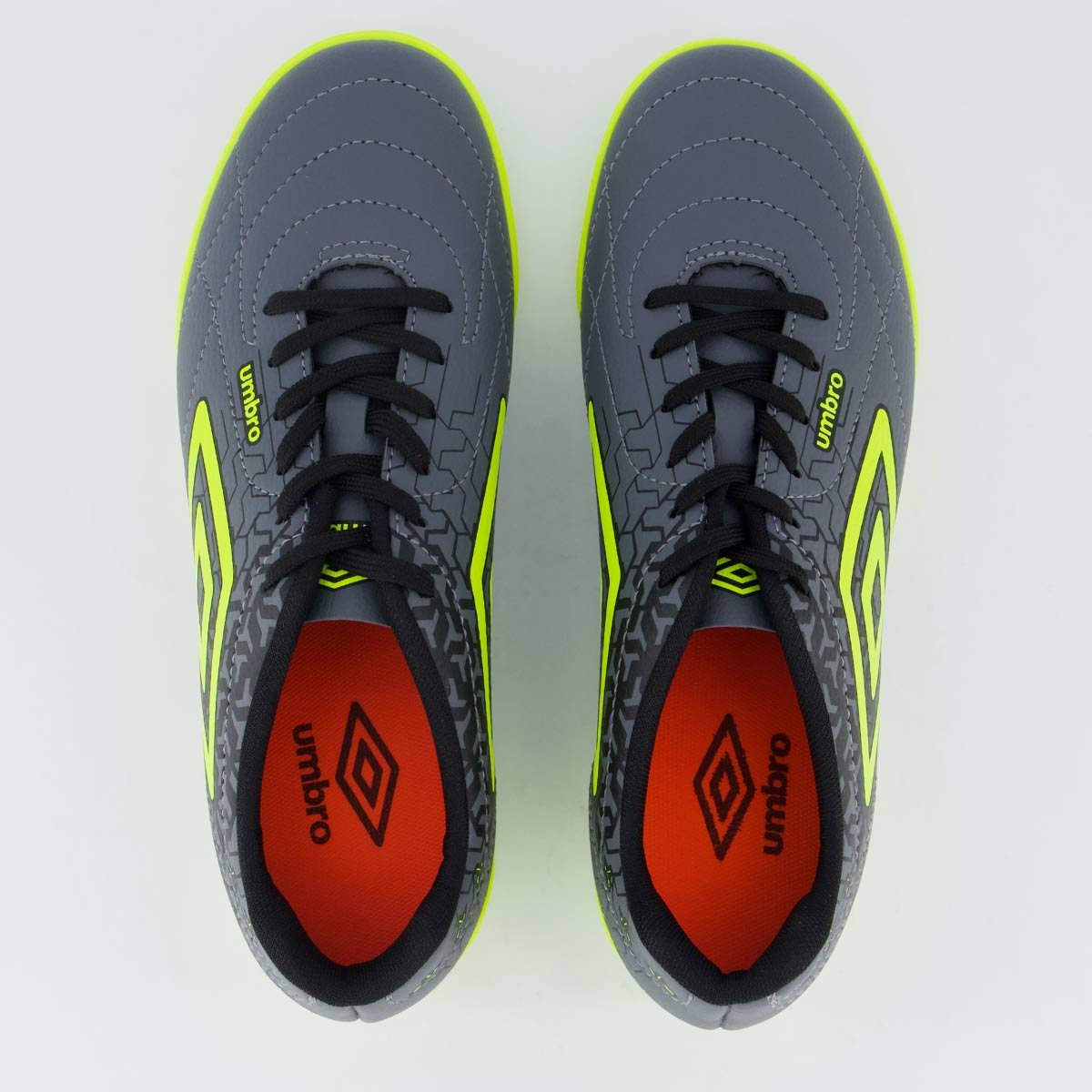 Chuteira Umbro Class Neo Society Cinza e Verde Cinza/Verde 4