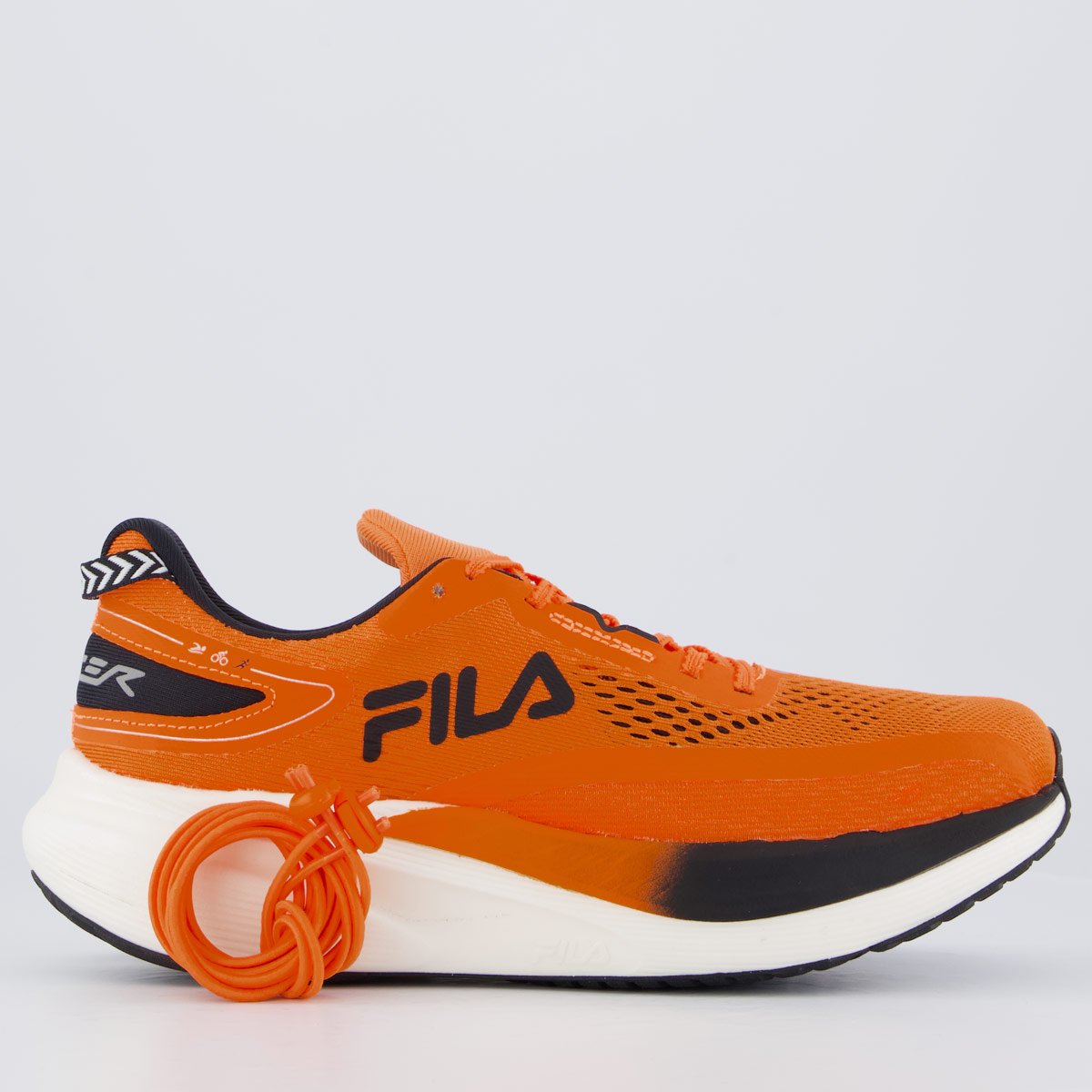 Tênis Fila Racer T2 Xtreme Laranja e Preto